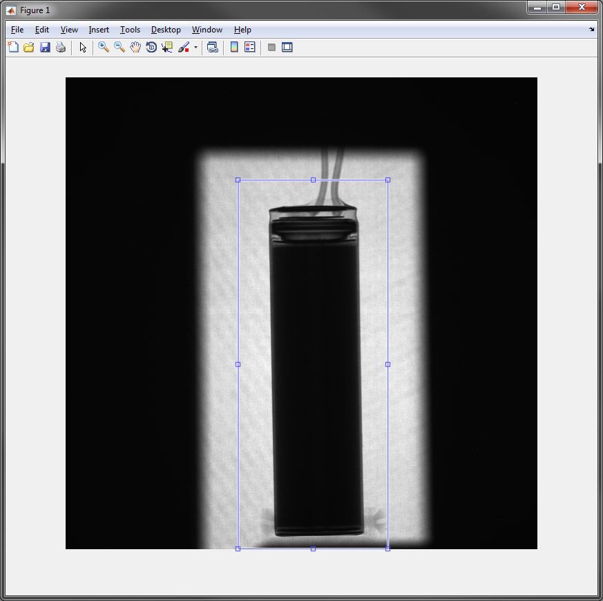 Figure 2. A projection TIFF with a region of interest selected.