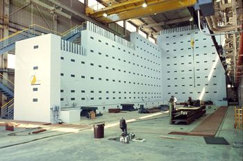 Figure 1. The L-shaped ATLSS reaction wall.