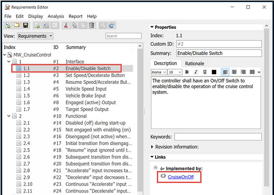 图7:low level需求和设计的追溯