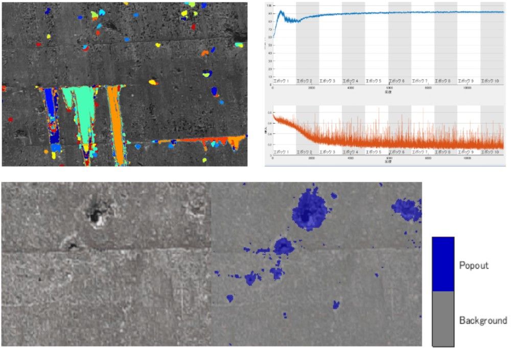 Détection de dommages sur la surface d'un barrage à l'aide de SegNet dans MATLAB.
