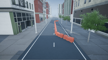 US city block scene