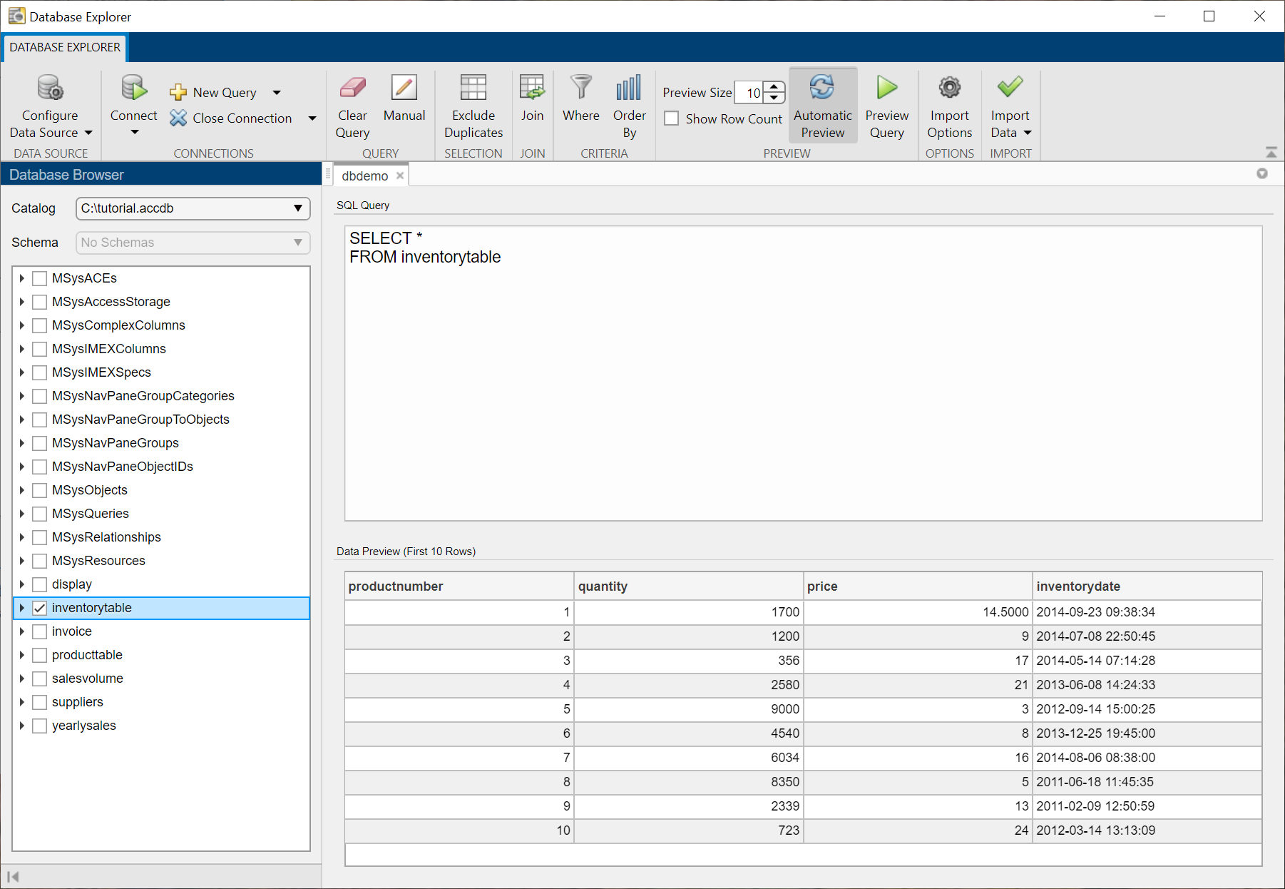 7.2 Querying databases