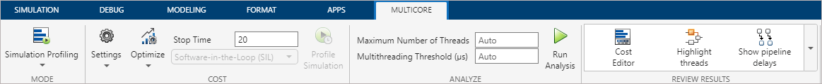 Multicore tab