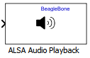 ALSA Audio Playback block