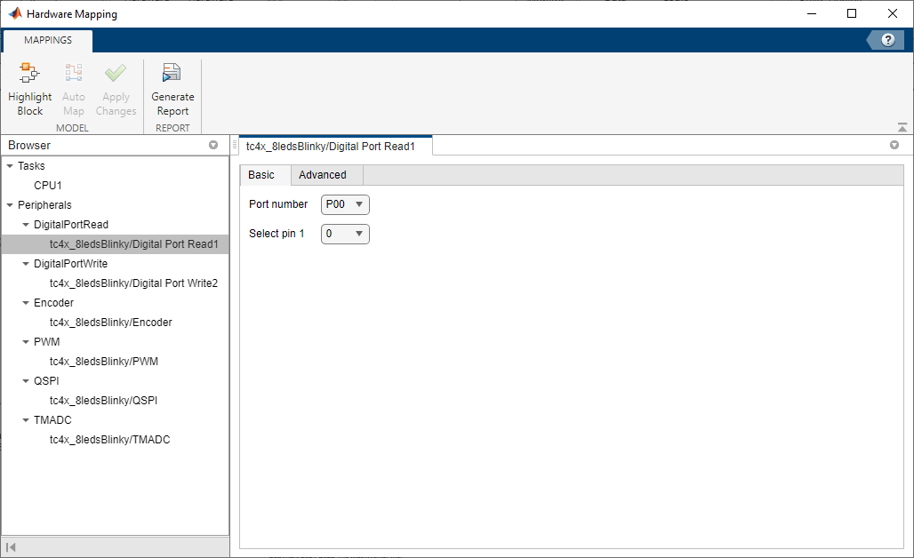 Hardware mapping for TC4x