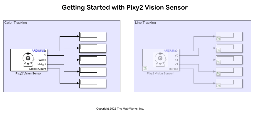 Get Started with Pixy2 Vision Sensor for Robotics Applications Using Arduino Hardware and Simulink