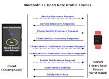 Modeling of Bluetooth LE Devices with Heart Rate Profile