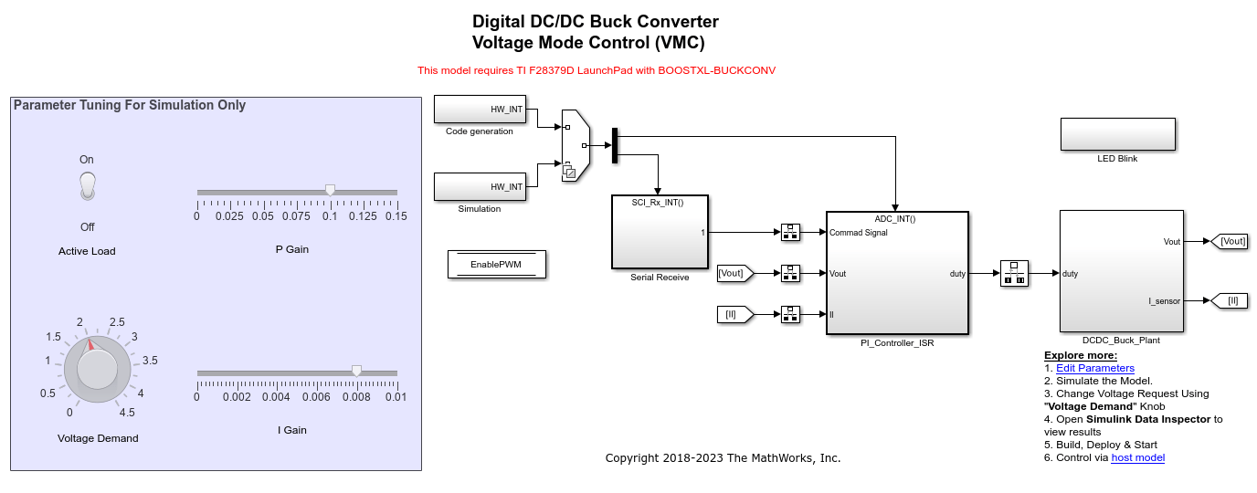 Closed Loop Control of a DC-DC Buck Converter