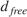 $d_{free}$