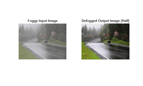 Generate GPU Code for Fog Rectification Algorithm