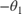 $- {\theta _1}$