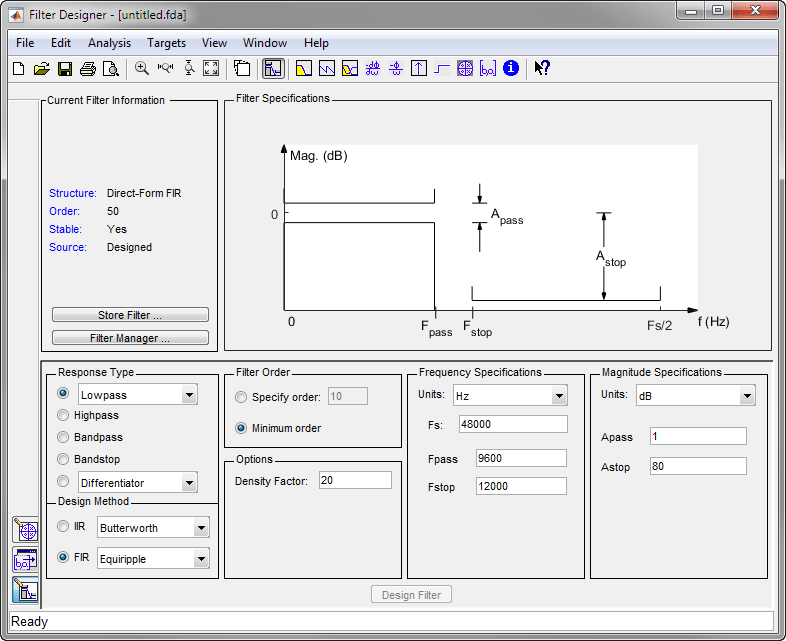 active filter designer parametric shelving