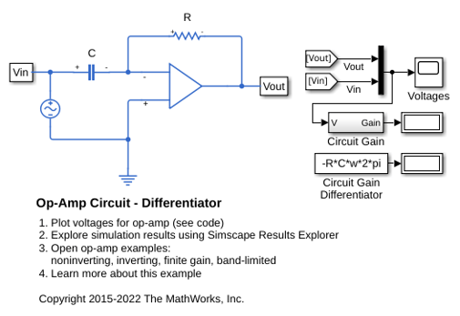 Circuit d’amplificateur opérationnel différenciateur