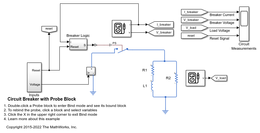 Circuit Breaker with Probe Block