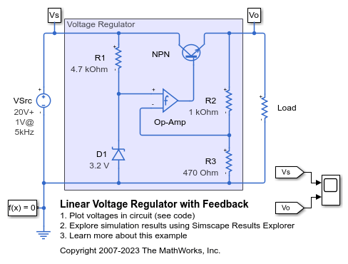 Linear Voltage Regulator with Feedback