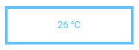 Display block displaying the value 26 °C