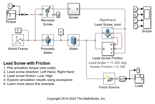 Lead Screw with Friction