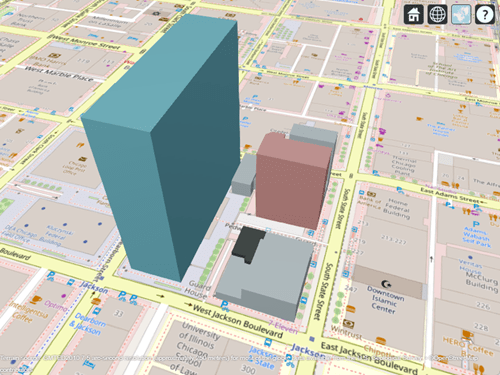 Site Viewer with buildings