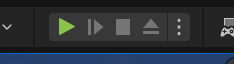 Unreal Editor play button.
