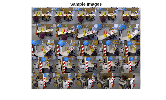 Figure contains an axes object. The hidden axes object with title Sample Images contains an object of type image.