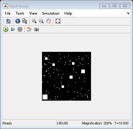 Perform Top-Hat Filtering of Binary Image