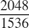 $\frac{2048}{1536}$