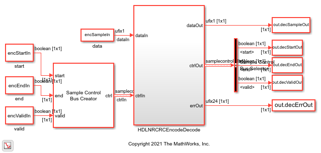 NR CRC Encode and Decode Streaming Data