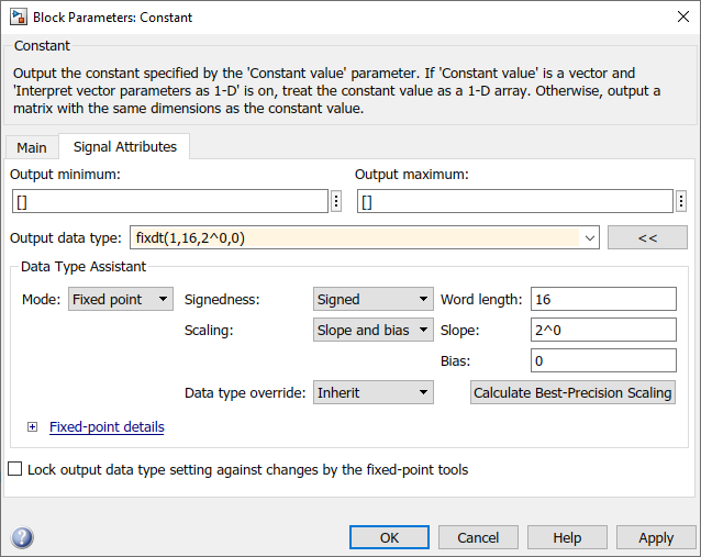 Point configure