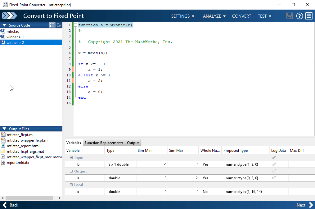 Proposed data types for the second instance of the winner function