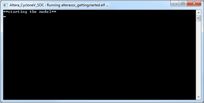 View the executable status in the command window.