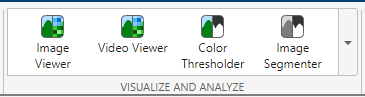 Visualize and Analyze section in Image Acquisition Explorer