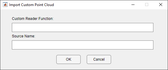 Import Custom Point Cloud dialogue box
