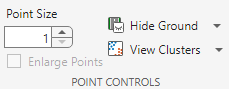 Adjust display size of points in point cloud