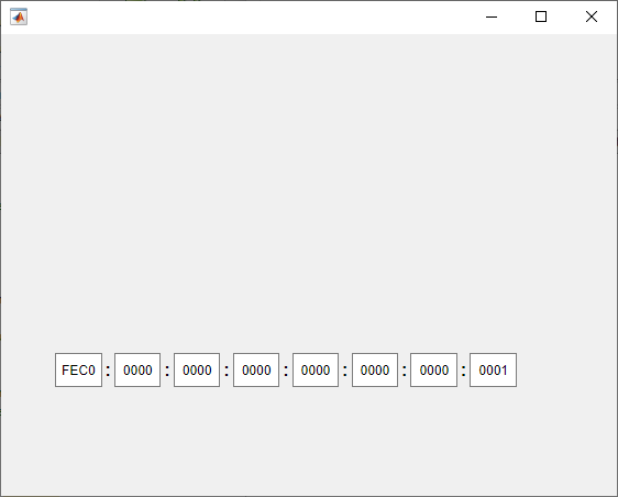 IP address component made up of eight edit fields