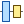 Two rectangles with horizontal middles aligned in a row