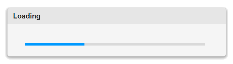 Progress dialog box