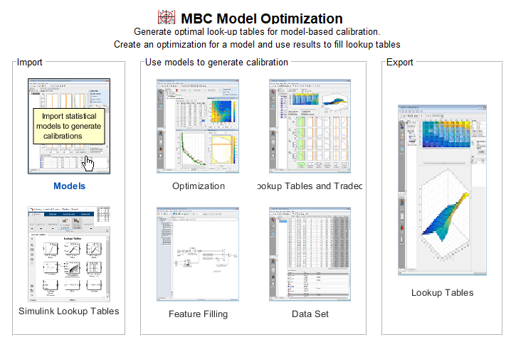 MBC model optimization browser