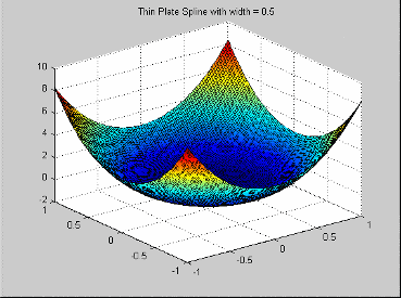 Thin plate spline with width equal to 0.5.