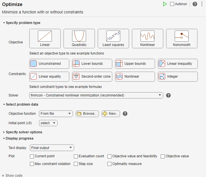 fmincon nonlinear constraints