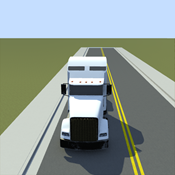 Semi truck icon