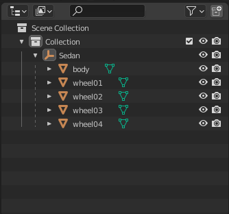 Blender bone hierarchy body selection