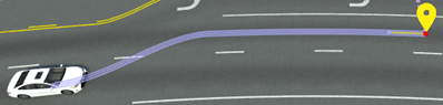 Lane change over 10 meters