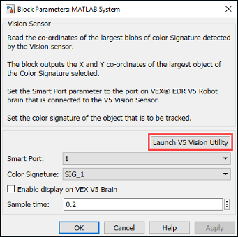 Launch V5 vision utility