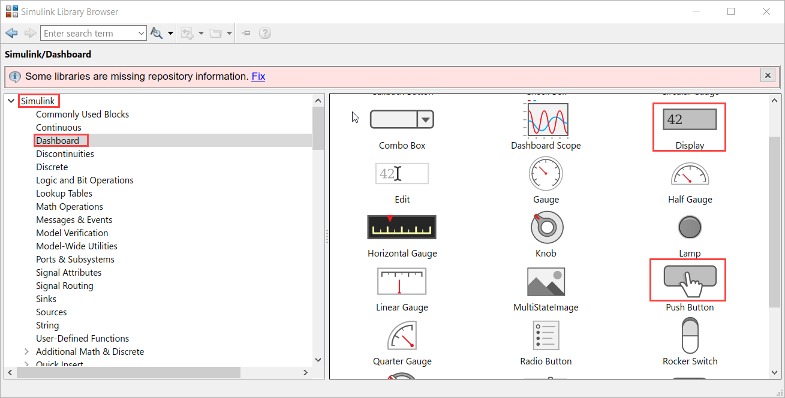 Dashboard block