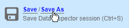 The expanded left side bar shows the option to Save As.
