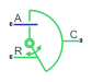 Rotational Mechanical Converter (IL) block