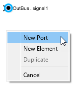 List with pointer on New Port