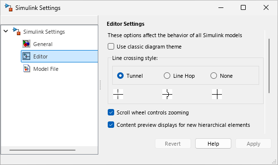 Simulink Settings