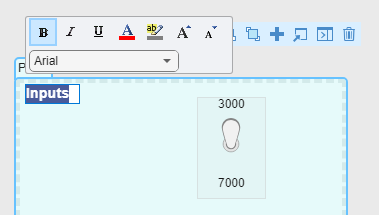 In the toolbar above the annotation, the button that makes the annotation text bold is selected. The annotation text is bold.