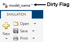 Title bar showing an asterisk next to the model name